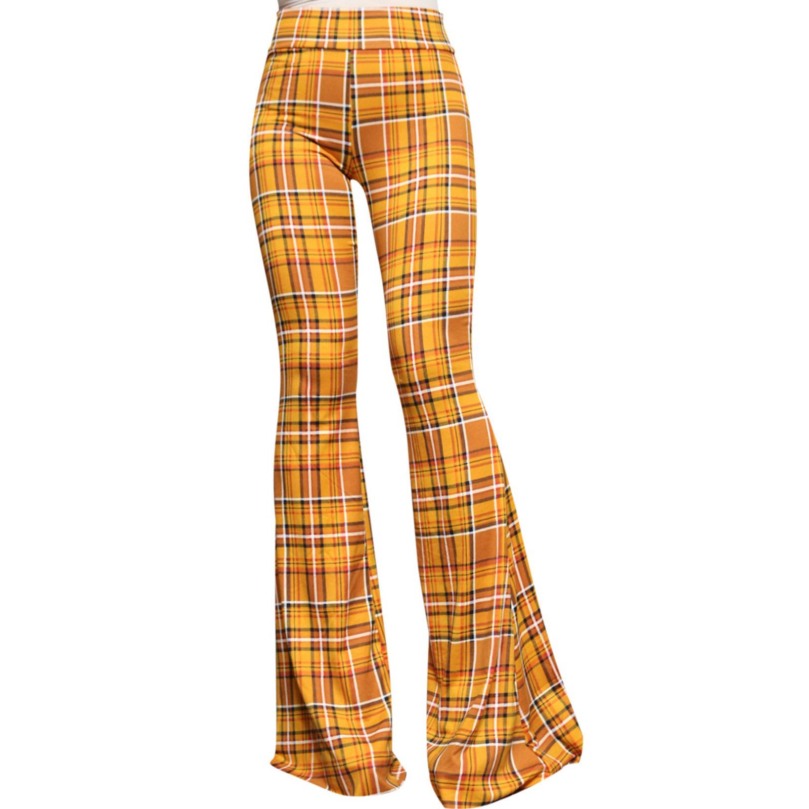 thumbnail image 3 of MKLEKYY Leggins de mujer para vestir, pantalones ajustados con estampado retro y parte inferior grande para primavera y verano para mujer, 3 of 5